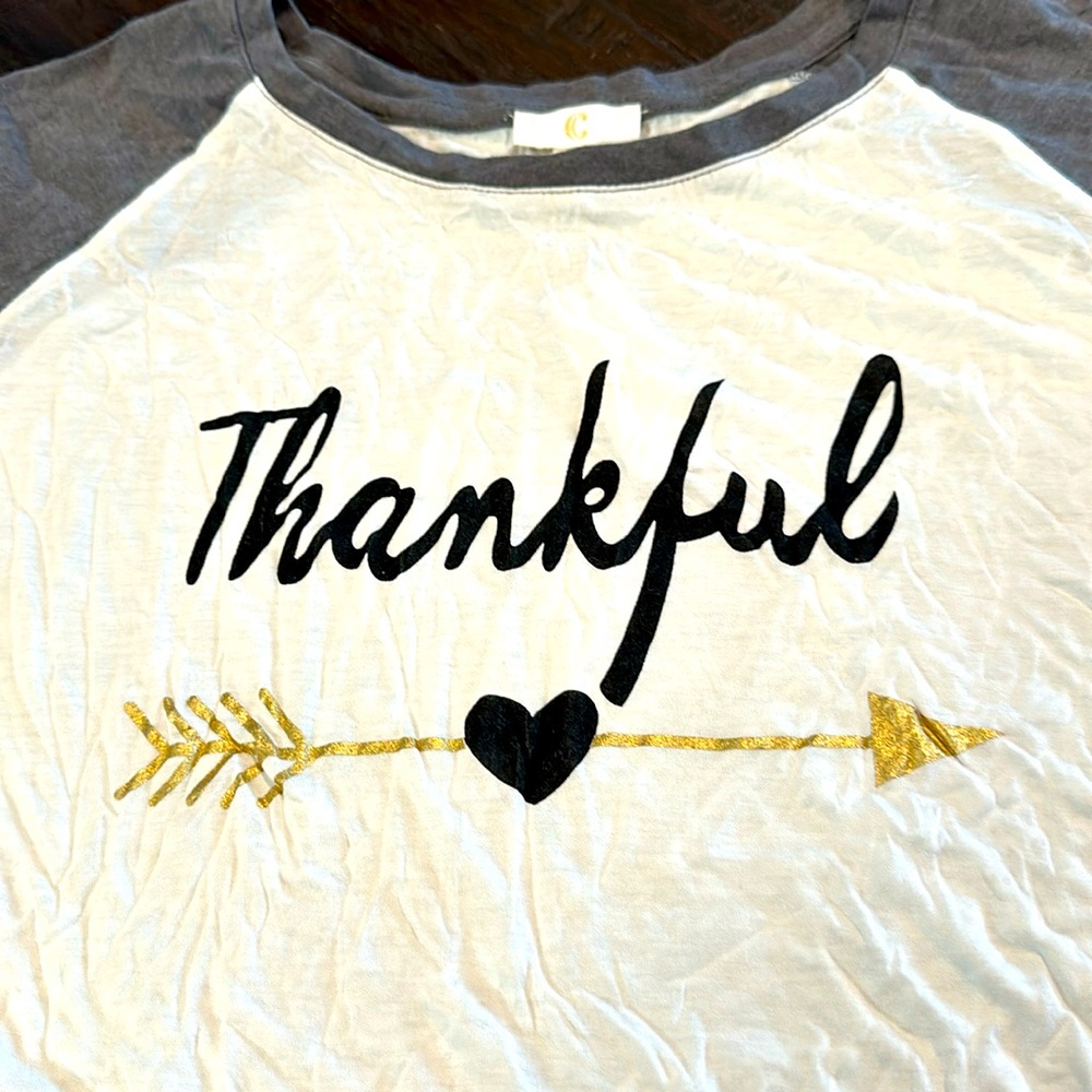 ‘Thankful’ women’s 3/4 shirt
